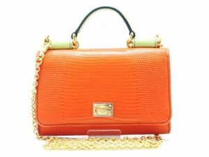 DOLCE&GABBANA レザー SICILY VON BAG シシリー モバイルフォンバッグ