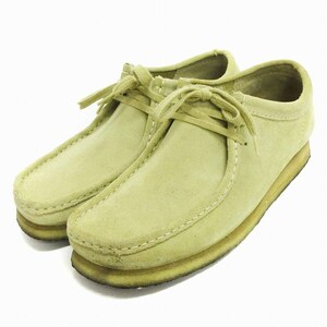 クラークス clarks Wallabee ワラビー ブーツ シューズ レースアップ スエード 11826 ベージュ系 UK7.5 25.5cm相当 メンズ