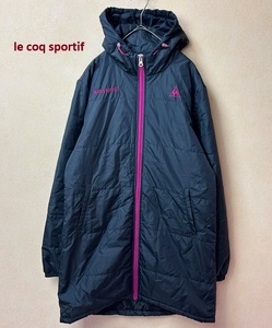 ●le coq sportifルコック中綿ベンチコートL●防風防寒