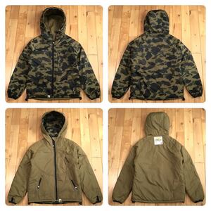 ★リバーシブル★ Snugpak × BAPE 中綿ジャケット Sサイズ 1st camo green a bathing ape エイプ ベイプ アベイシングエイプ i0175