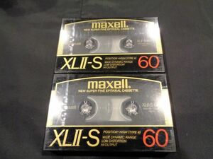 未開封！！ マクセル maxell XLⅡ-S60 ハイポジション TYPEⅡ カセットテープ ２個