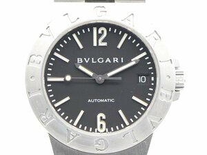 【 ブルガリ BVLGARI 】腕時計 LCV35S ディアゴノスポーツ SS 自動巻 デイト 黒文字盤 メンズ 新着 72138-2