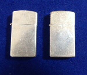 XT23◆ZIPPO STERLING 2個まとめて ジッポ スターリングシルバー 