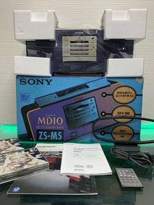 美品SONY★長期保管品 メンテ済 動作良好♪名機 高音質 CD/MD ★ZS-M5