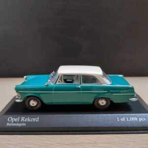 1/43 Opel Rekord(オペル レコルト) 1960 Green(グリーン/緑)MINICHAMPS(ミニチャンプス)