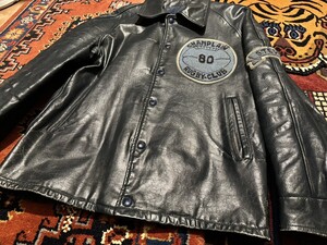 80s オールレザー スタジャン ビンテージ schott vanson RRL バンソン ラルフローレン ライダース　バズリクソンズ 50S 40S カバーオール