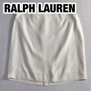 RALPH LAUREN ラルフローレン 膝丈スカート 15 アイボリー 台形 大きいサイズ