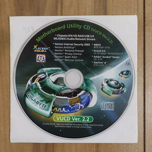 GIGABYTE Motherboard Utility CD VUCD Ver.2.2 ドライバディスク チップセット ATA133 RAID USB 2.0 Audio Network Drivers