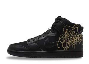 Faust Nike SB Dunk High "Black and Metallic Gold" 28.5cm DH7755-001