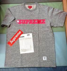 新品 フルタグ・納品書写し・ジッパー袋付き完品 SUPREME シュプリーム Star Logo Tee ロゴ Tシャツ 厚手アスレティックボディー 正規品