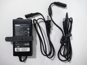 DELL AUTO-AIR ACアダプタ DA65NS3-00 / DK138 / PA-12 Family 19.5V 3.34A / 延長コード付き