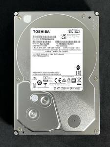 【送料無料】　★ 4TB ★　TOSHIBA / DT02ABA400V　【使用時間： 11 ｈ】　2023年製　新品同様　3.5インチ内蔵HDD　SATA　AVコマンド対応　