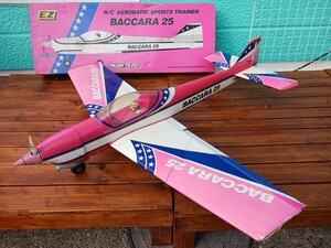 希少　BACCARA 25 ラジコン　飛行機 元箱　 完成品　現状　アンティーク　レトロ　ヴィンテージ　ビンテージ　昭和レトロ　(F.E)