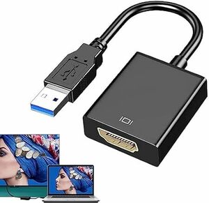 ホワイト-2.0 【2024 新型改良型 5Gbps高速伝送】 HDMI USB 変換2.0 ケーブル 1080p インストール