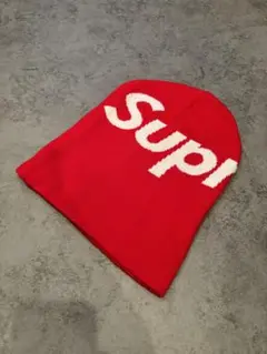 supreme big logo beanie