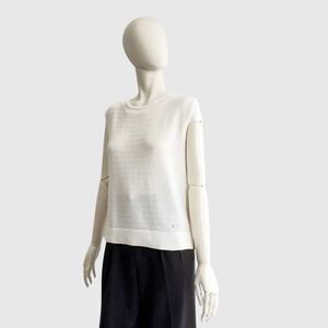 FOXEY フォクシー ニット ホワイト 2023年 KNIT WILLOW レディースニット シルク混 きれいめニット お出掛けニット 