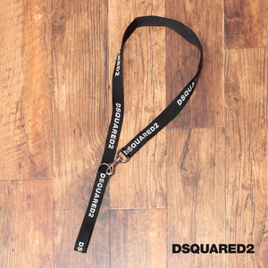 1円/DSQUARED2/ドッグリード LEP0002 犬用 ペット 散歩 イタリア製 ハイブランド ディースクエアード 新品/黒/ブラック/jd381/