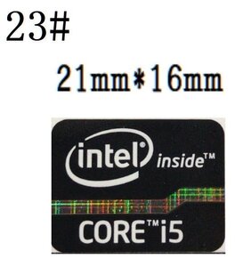 23# 二三代目【CORE i5黒】エンブレムシール ■21*16㎜■ 条件付き送料無料