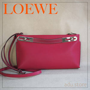 極美品★ ロエベ LOEWE ミッシー スモール 2way ハンドバッグ ショルダーバッグ クラッチ ピンク ブランド レディース◆