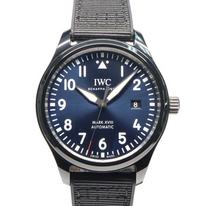 【名古屋】IWC パイロットウォッチ マーク18 ローレウス スポーツ フォー グッド IW324703 ブルー CE ラバー 自動巻 メンズ腕時計 男