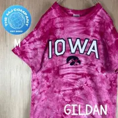 USA古着 NBA IOWAホークアイズ　タイダイTシャツM GILDAN