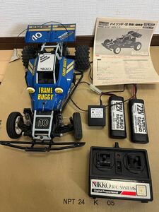 ニッコー ラジコン 4WD フレームバギー パイソンF-10 1/10スケール バッテリー 充電器 プロポ 当時物　難あり