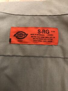 Dickies ディッキーズ 半袖ワークシャツ サイズS-RG