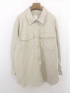 ◇ H&M エイチアンドエム フェイクレザー 長袖 ジャケット サイズEUR XL UK XL ライトベージュ系 メンズ E