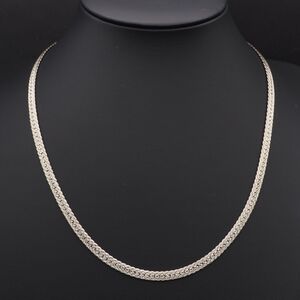 Y522 1円 TITANIUM刻印 チタン スネークチェーン ネックレス