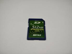 512MB　メガバイト　BUFFALO　SDカード メモリーカード