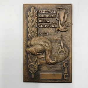 ★　FESTIVAL MONDIAL de la COIFFURE　Paris メダル 1960年