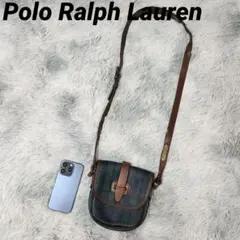 POLO Ralph Lauren ポロラルフローレン 本革 レザー チェック柄