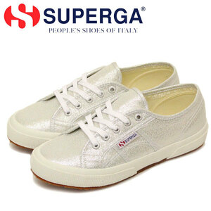 SUPERGA (スペルガ) S001820 2750-LAME W ウィメンズ シンセティックスニーカー 031 GREY Silver SPG005 39-約24.5cm-25.0cm