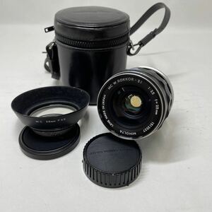 ジャンク/返品不可　レンズ　MINOLTA MC W.ROKKOR F2.5 28mm #i53367 j1