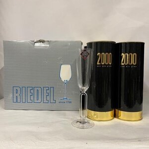 【未使用・保管品】RIEDEL 2000 グラス 6客セット 食器 ブランド フルート シャンパン クリスタルガラス キッチン用品 テーブルウエア