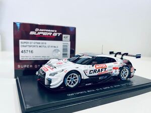 【送料無料】1/43 EBBRO CRAFT SPORTS MOTUL クラフトスポーツ モチュール GT-R #3 平手晃平-F.マコヴィッキ SUPER GT500 2019