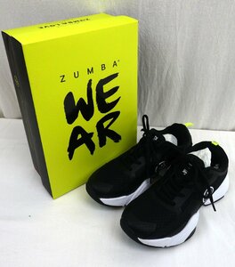 レディース ZUMBA ズンバ AIR STOMP LO シューズ 7.5インチ 24.5cm 黒 ブラック 元箱付 2～3回着用