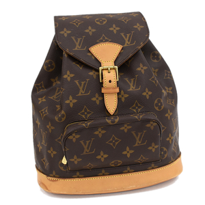 ルイヴィトン モンスリMM リュック バックパック M51136 モノグラム ブラウン LOUIS VUITTON Montsouris MM