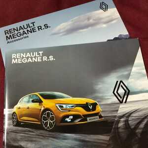 最新版　ルノー　カタログ　メガーヌ　R.S.　カタログ　38P　アクセサリーパーツカタログ　6P付き　RENAULT　MEGANE R.S.