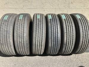 【中古タイヤ A1486】2018年製 9分山 ブリヂストン 245/80R17.5 133/131J R173　 6本セット