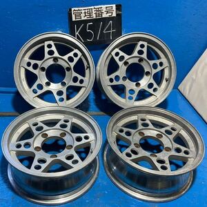 〈K514〉　ホイール4本セット　ZONA 15インチ6Jオフセット＋10 PCD5H139.7 ハブ108mm ボルト穴15mm