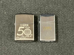 MK0607-46　Zippo　LARK　オイルライター　2点セット　喫煙具　1992/2012年製　タバコ　ジッポ　ラーク　シルバー色　煙草