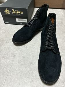 【新品】Alden N5804H 9D ネイビー スエード モディファイドラストブーツ シューズ