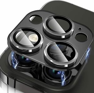  iphone15Pro Max カメラフィルム レンズ保護 フィルム カメラ保護 カバー アルミニウム合金＋強化ガラス製 キズ防止 防塵 防滴 3D