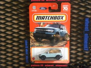 即決☆☆MB 2022 FORD BRONCO SPORT マッチボックス MATCHBOX　