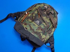 12735■美品 GREGORY DAYPACK グレゴリー デイパック リュック サック 迷彩 コットンウッド デイアンド ハーフ 好きにも