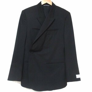 美品 22AW DIOR HOMME ディオールオム×カクタスプラントフリーマーケット オブリーク テーラードジャケット 283C273A4739 44 ブラック