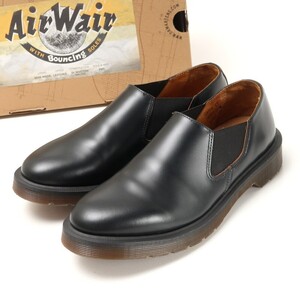 MH1104*Dr. Martens ドクターマーチン UK6《LOUIS ルイス》サイドゴア レザーシューズ スリッポン 革靴 黒 ブラック