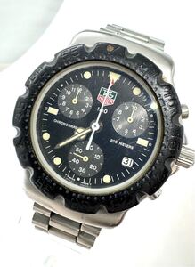 □TAG HEUER タグホイヤー フォーミュラ1 571.513 メンズ 腕時計 クロノグラフ cal.251.262 黒文字盤【動作品】