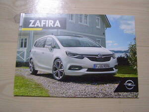 2016年12月　Opel Zafira　DE★ドイツ 本国版カタログ　Brochure